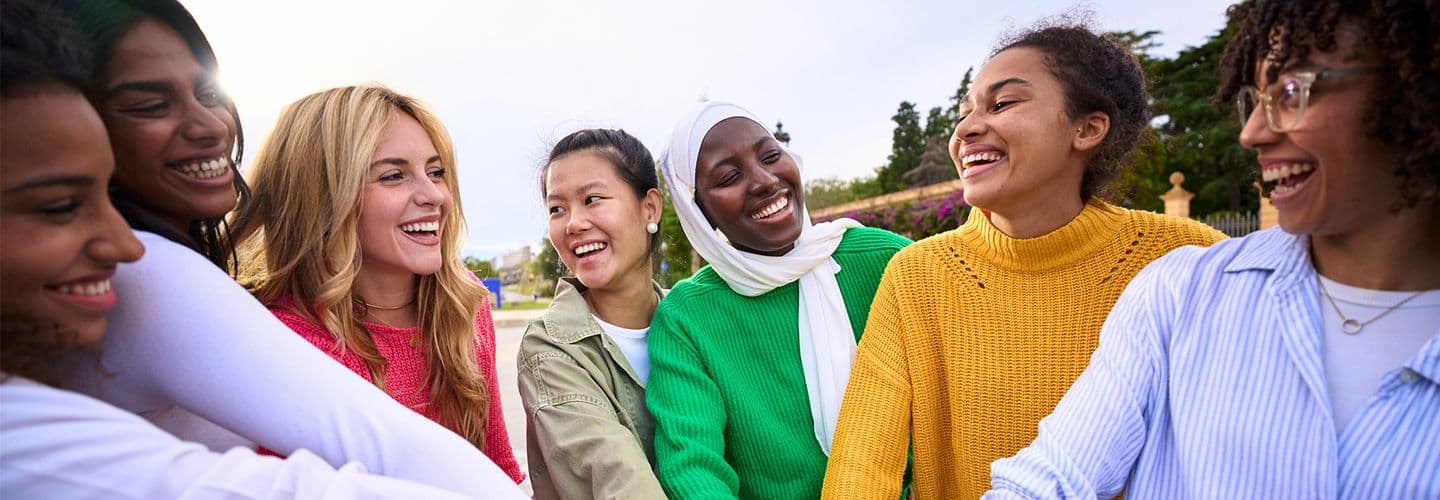 a group of young people having fun