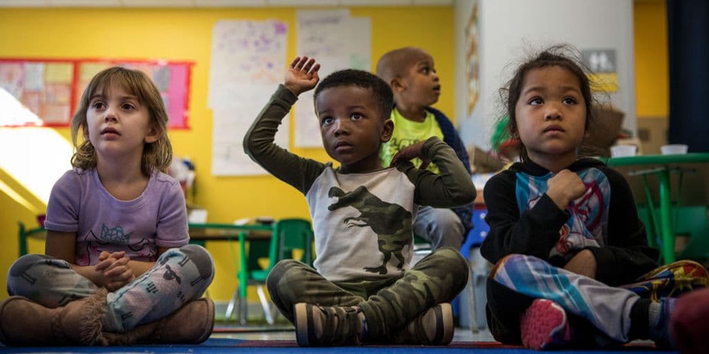 young children in preschool